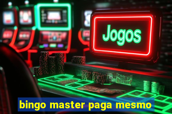 bingo master paga mesmo