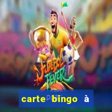 carte bingo à imprimer gratuit