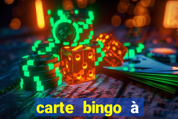 carte bingo à imprimer gratuit