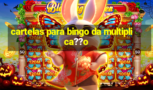 cartelas para bingo da multiplica??o