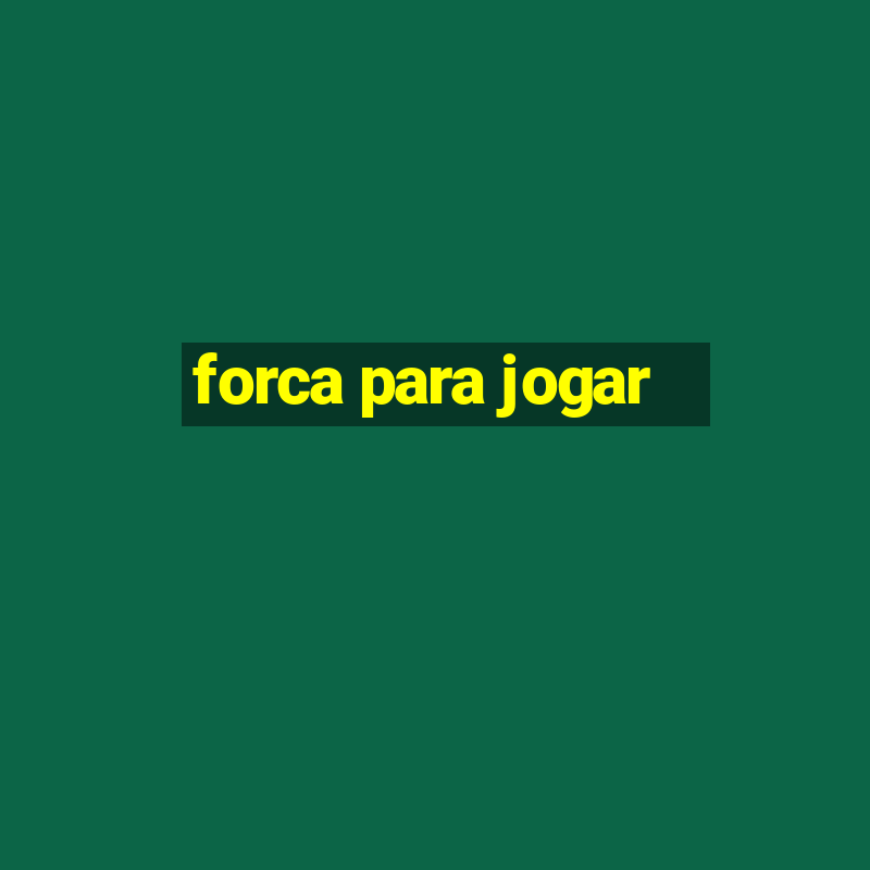 forca para jogar