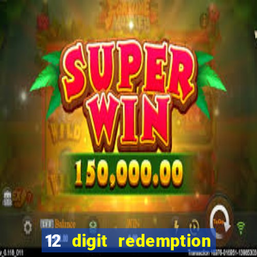 12 digit redemption code for golden hearts casino