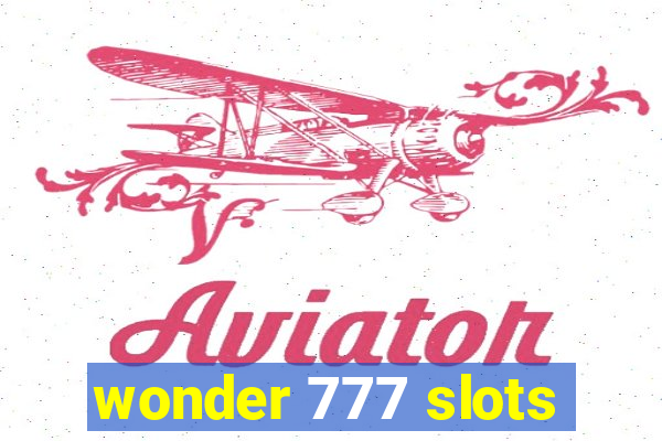 wonder 777 slots