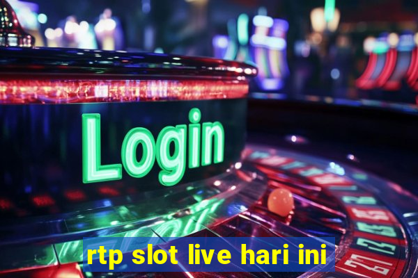 rtp slot live hari ini