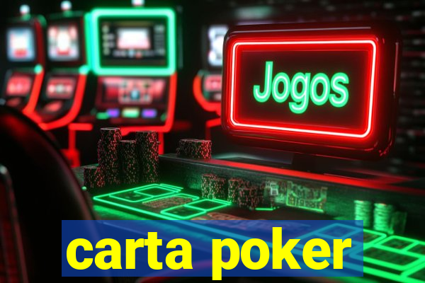 carta poker