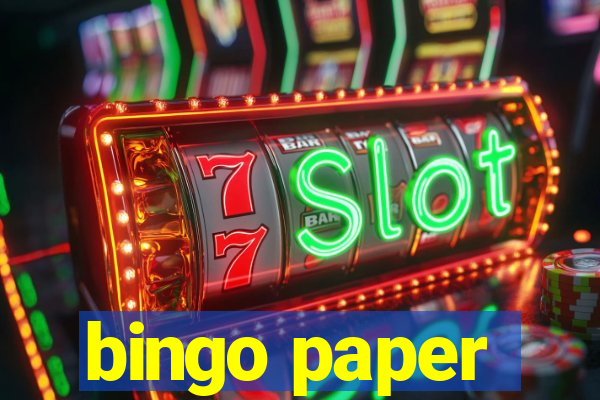 bingo paper