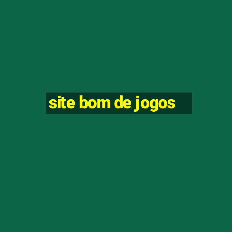 site bom de jogos