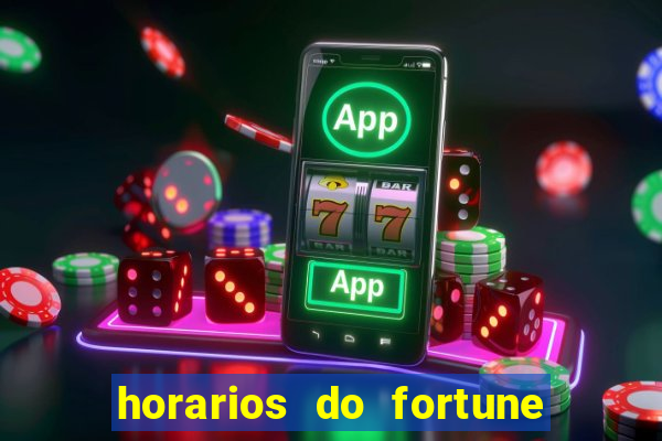 horarios do fortune tiger hoje