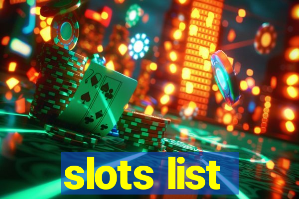 slots list