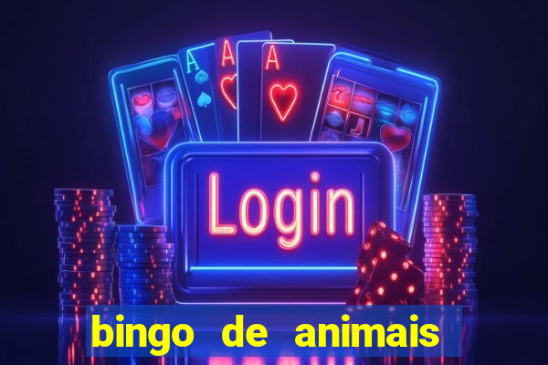 bingo de animais para educa??o infantil