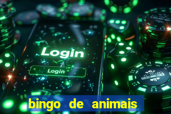 bingo de animais para educa??o infantil