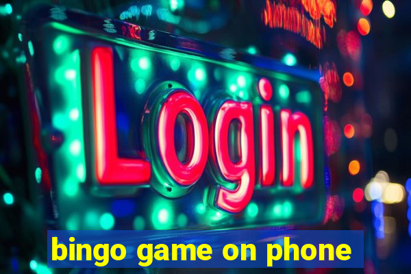 bingo game on phone