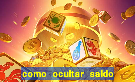 como ocultar saldo na betfair