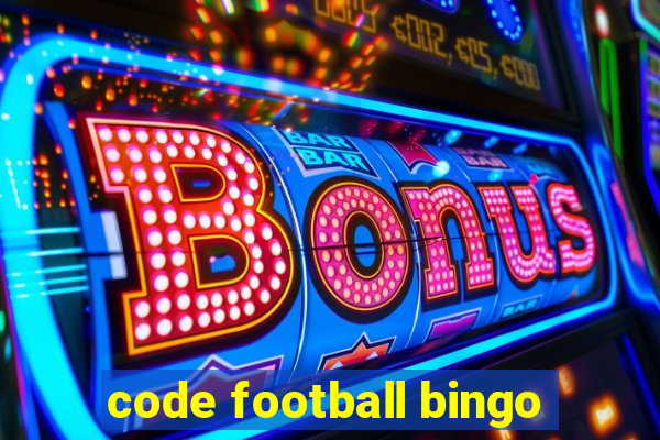 code football bingo