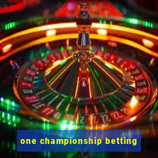 one championship betting