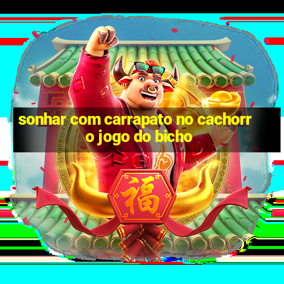 sonhar com carrapato no cachorro jogo do bicho