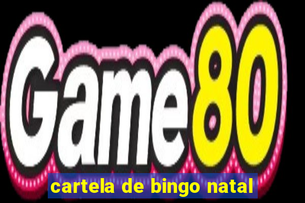 cartela de bingo natal