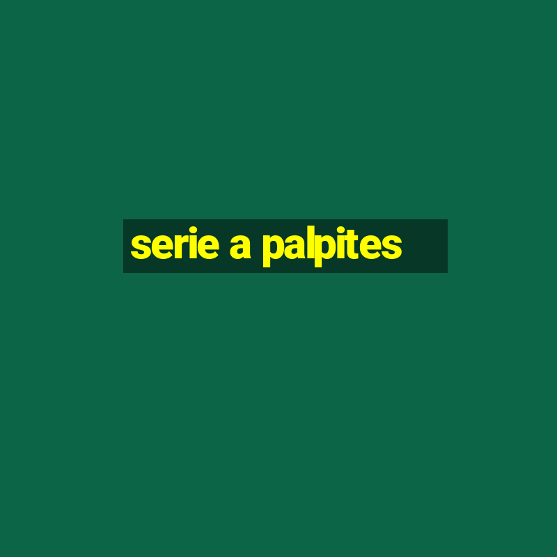 serie a palpites