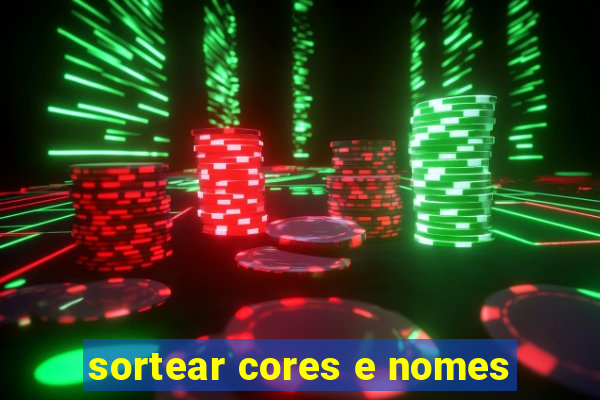 sortear cores e nomes