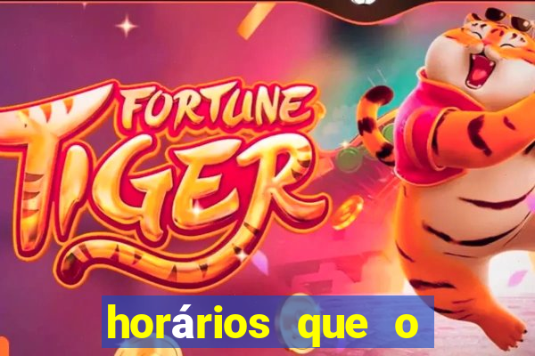 horários que o fortune rabbit paga