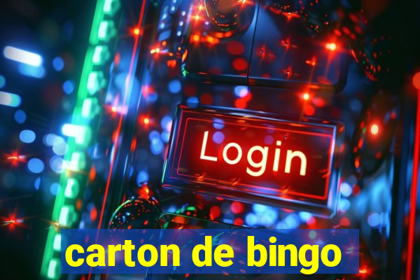 carton de bingo