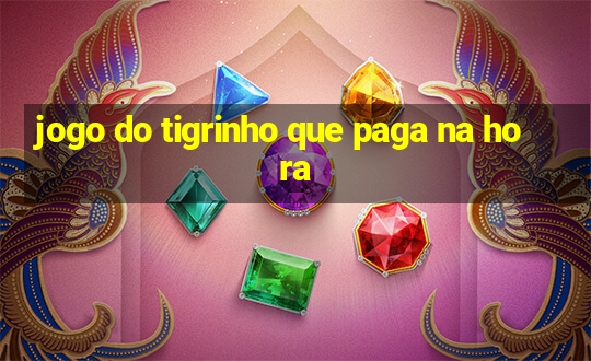 jogo do tigrinho que paga na hora