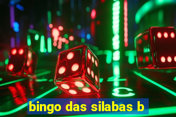 bingo das silabas b