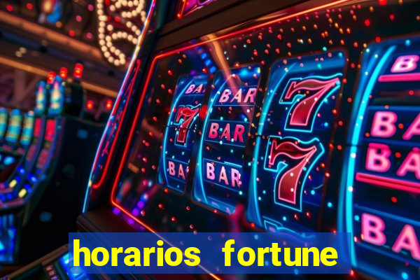 horarios fortune tiger hoje