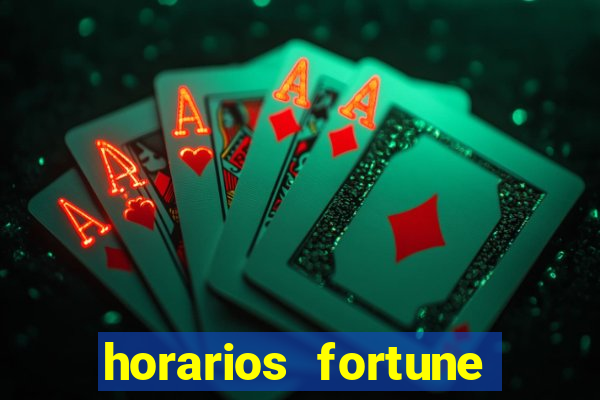 horarios fortune tiger hoje