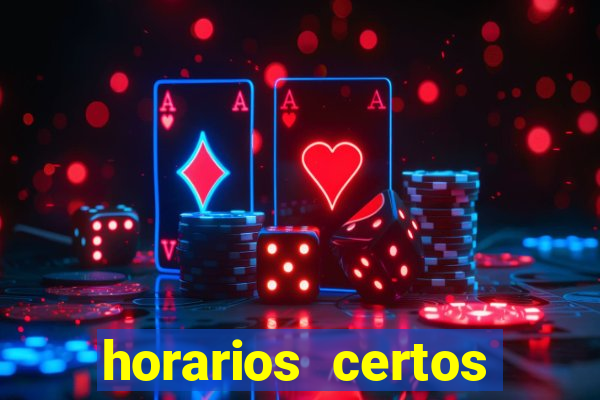 horarios certos para jogar fortune tiger