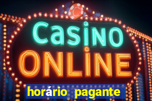 horário pagante fortune tiger