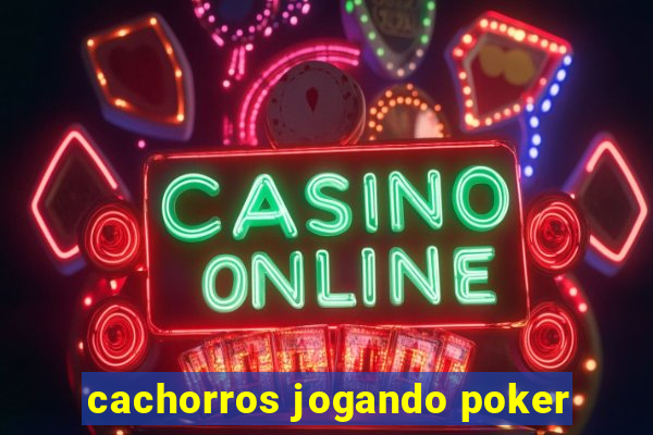 cachorros jogando poker