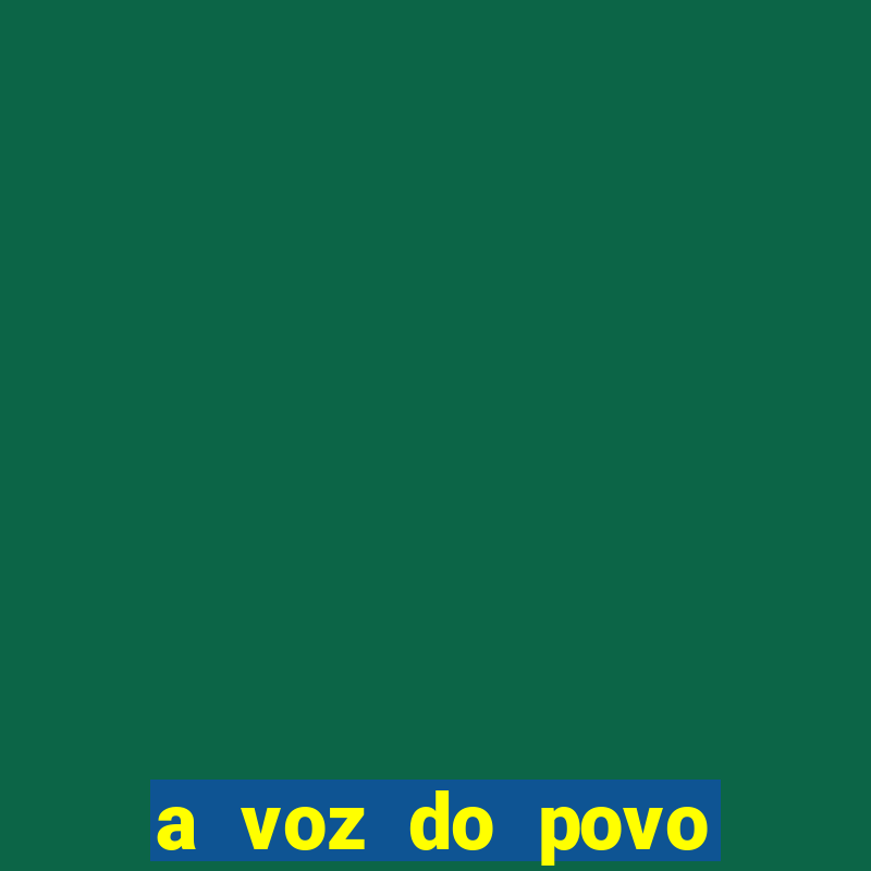 a voz do povo cruzeiro da fortaleza