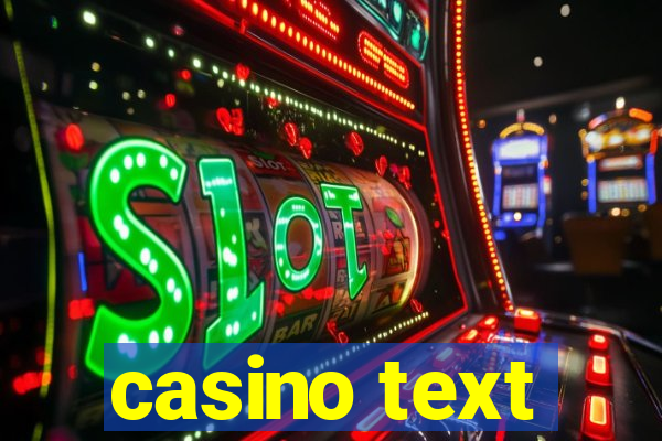 casino text