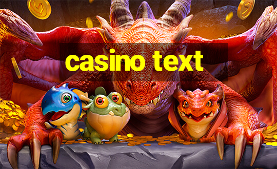 casino text