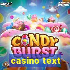 casino text