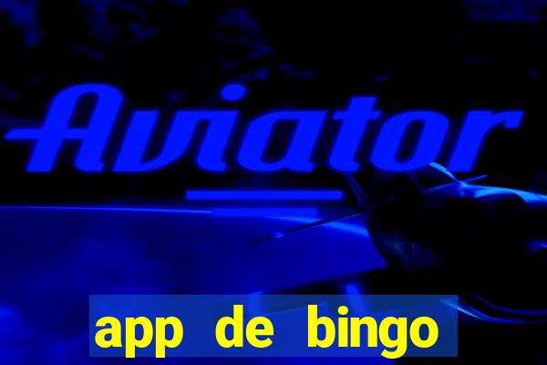 app de bingo valendo dinheiro