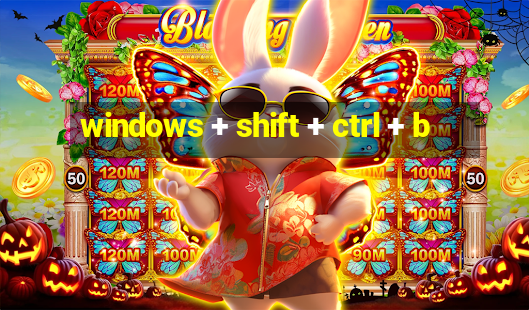 windows + shift + ctrl + b