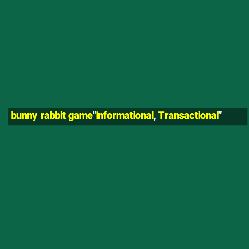 bunny rabbit game