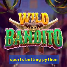 sports betting python