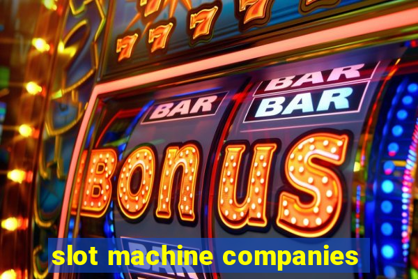 slot machine companies