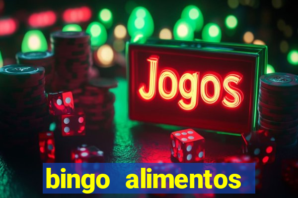 bingo alimentos para imprimir