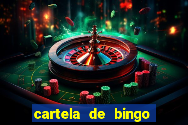 cartela de bingo para cha revela??o