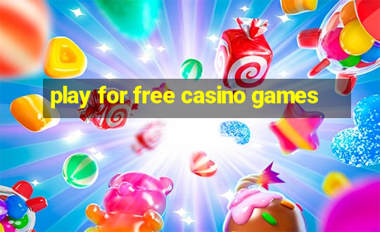 play for free casino games