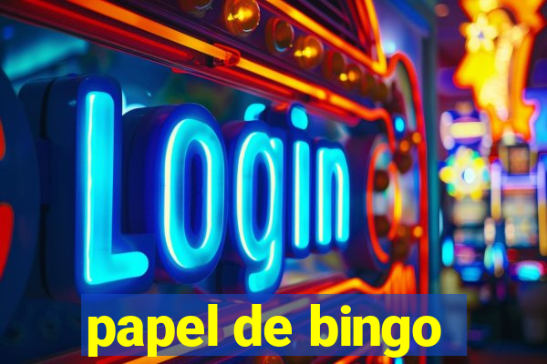 papel de bingo