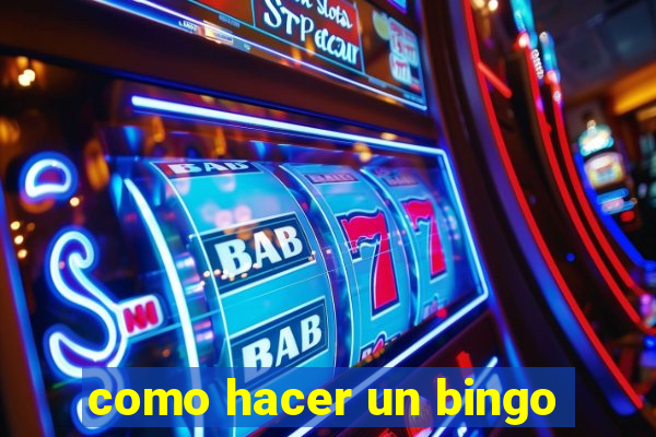 como hacer un bingo