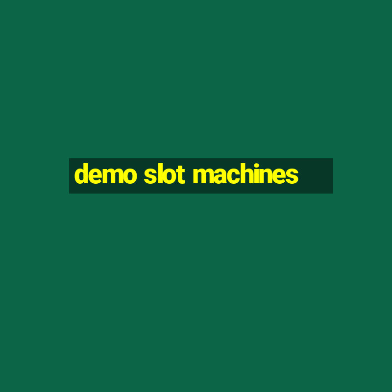 demo slot machines