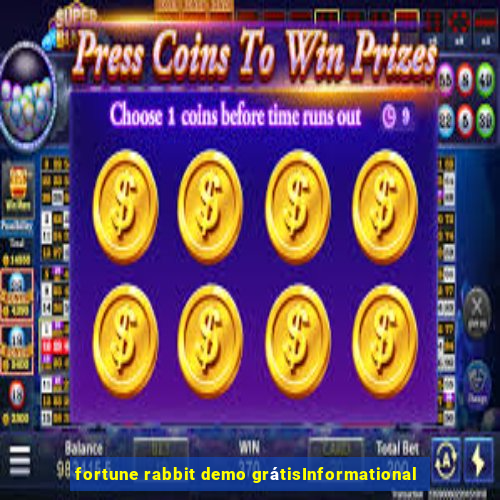 fortune rabbit demo grátisInformational