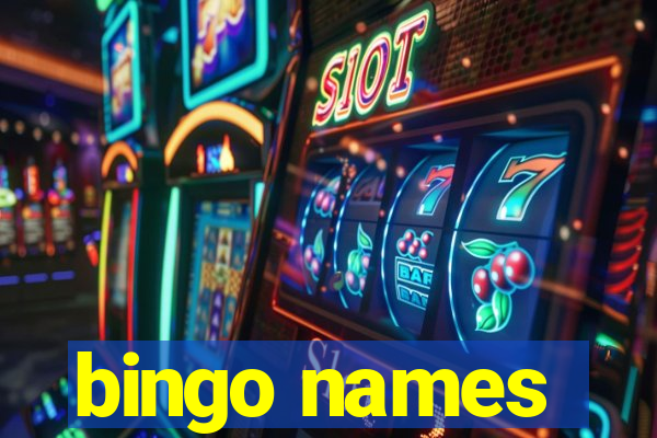 bingo names