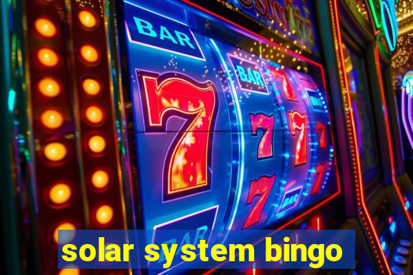 solar system bingo